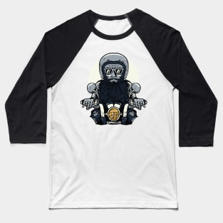 Horror Motorcyclist Baseball T-Shirt